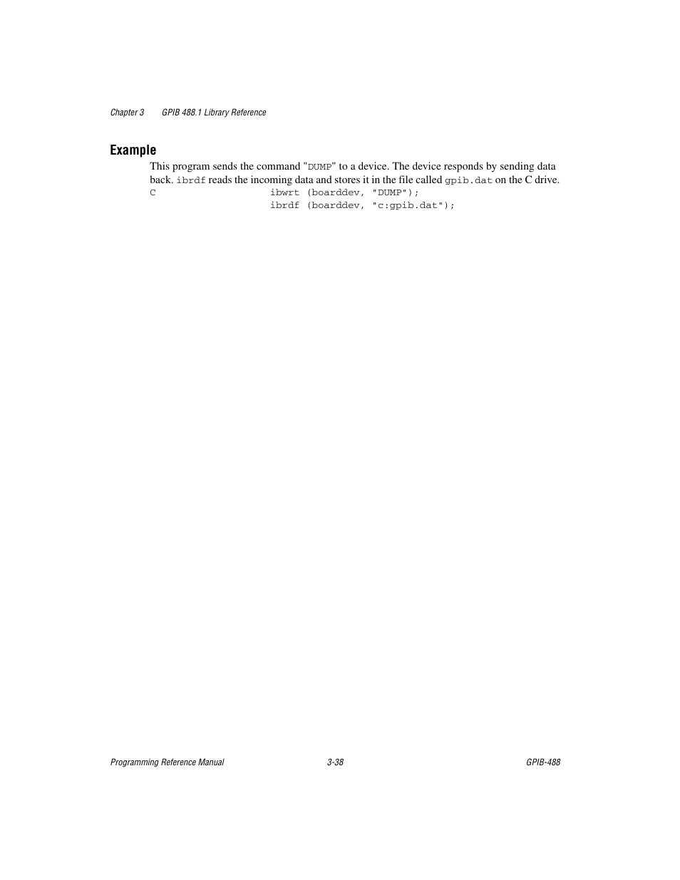 Example | Measurement Computing GPIB-488 User Manual | Page 51 / 116