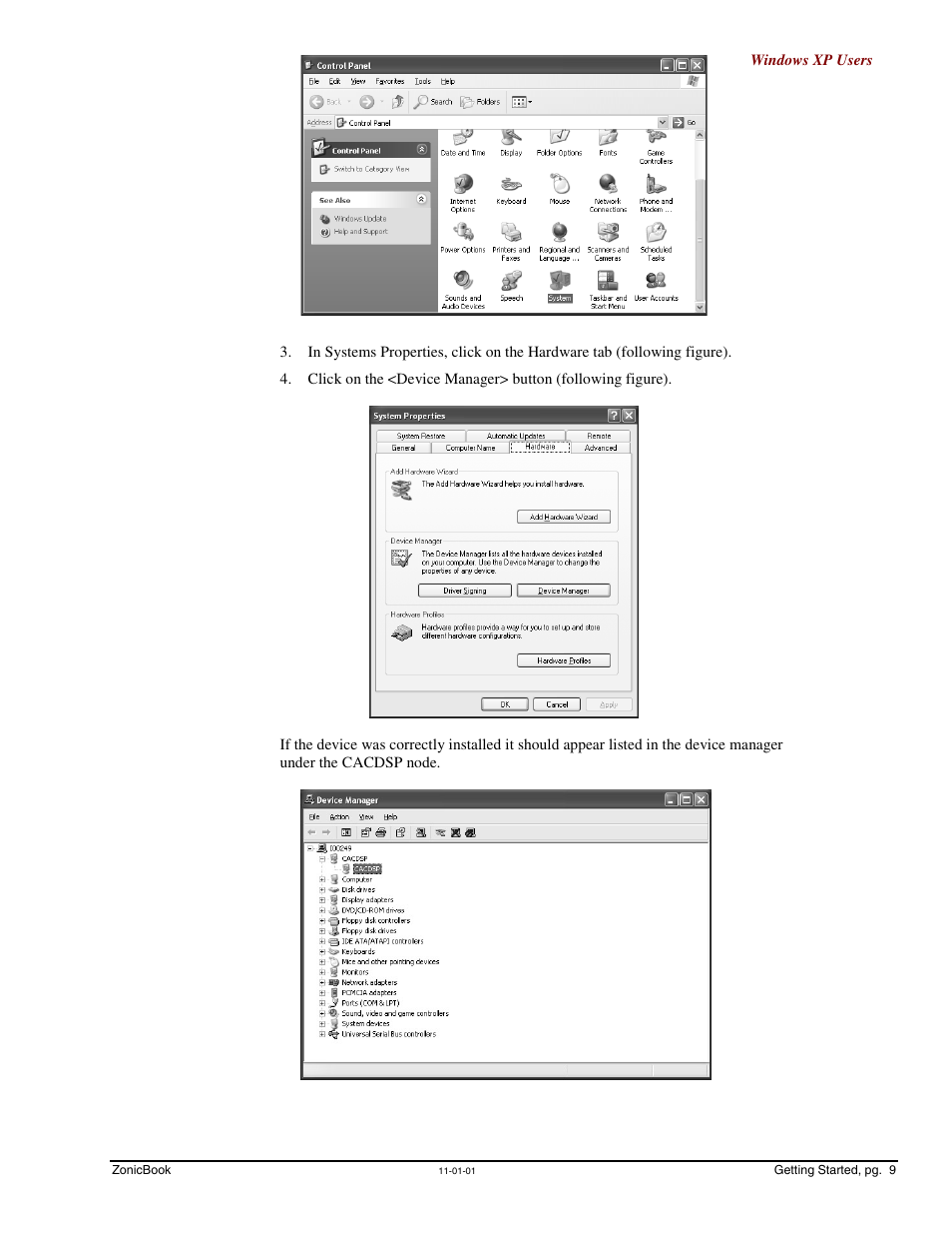Measurement Computing ZonicBook Rev.3.0 User Manual | Page 13 / 28