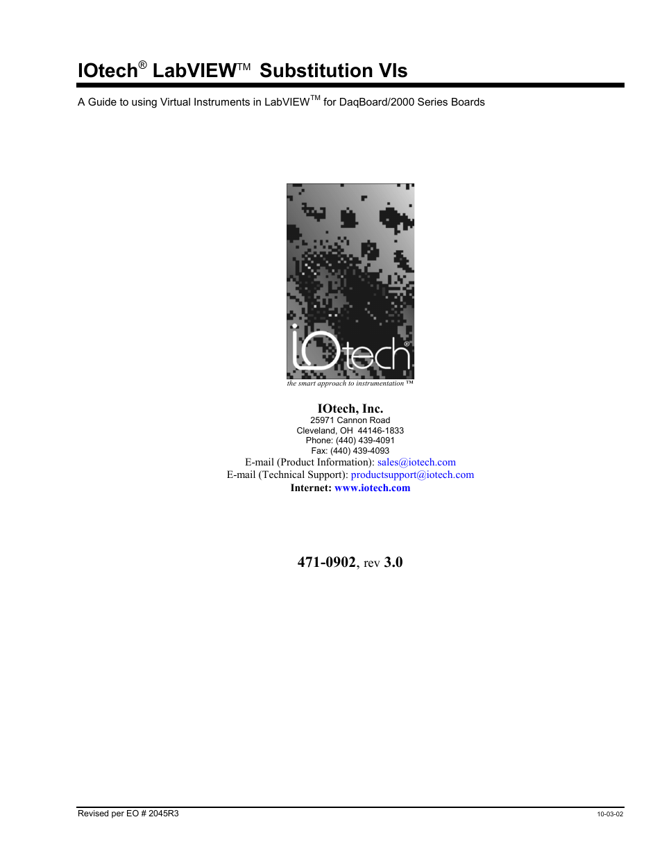 Measurement Computing LabVIEW Rev.3.0 User Manual | 18 pages