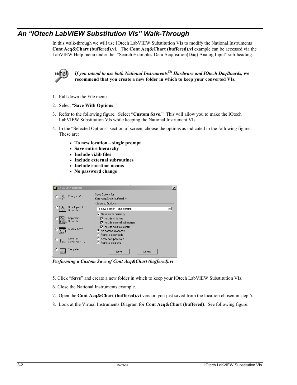 An “iotech labview substitution vis” walk-through | Measurement Computing LabVIEW Rev.3.0 User Manual | Page 12 / 18