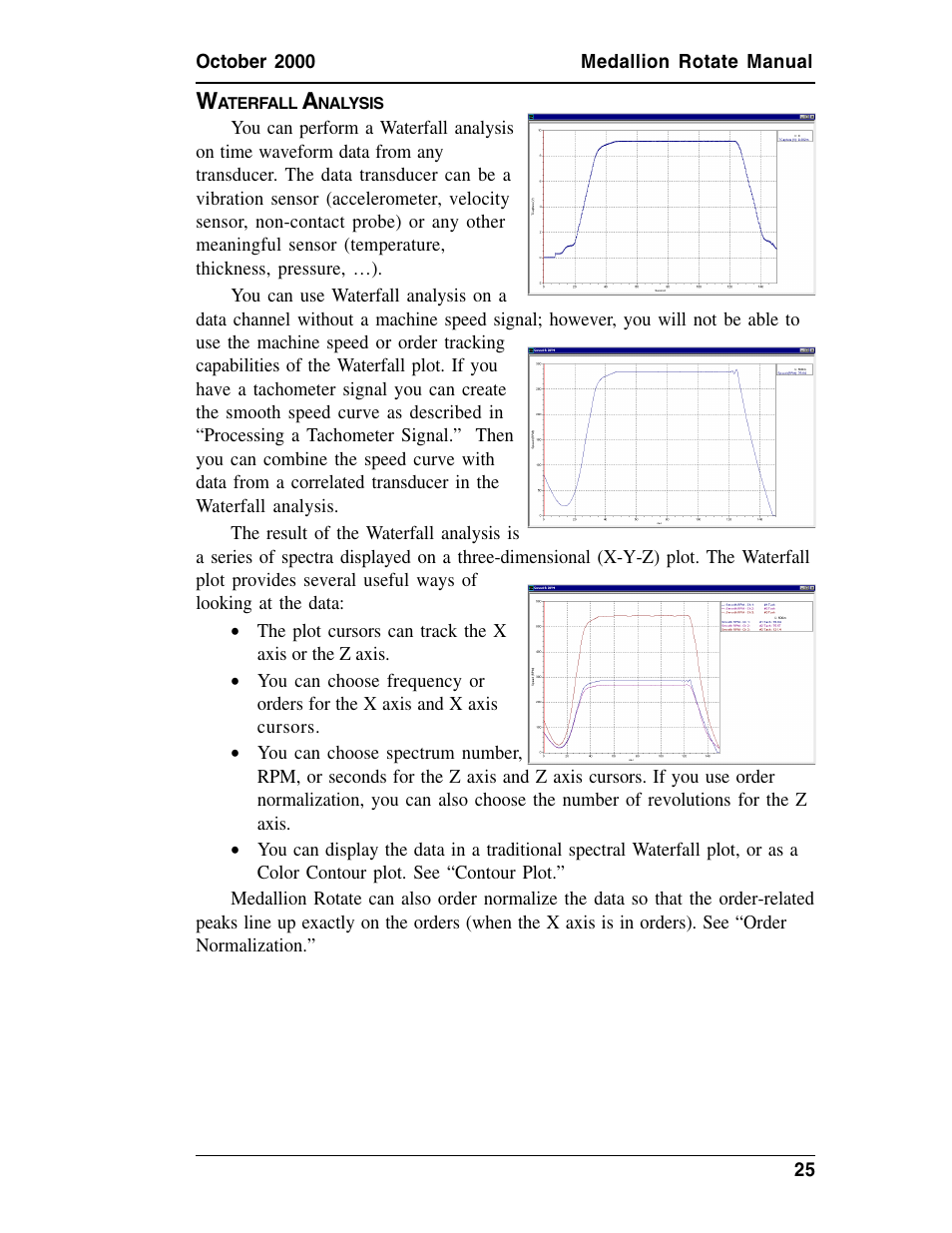 Waterfall analysis, Aterfall, Nalysis | Measurement Computing Medallion Rotate rev.2.3 User Manual | Page 25 / 52