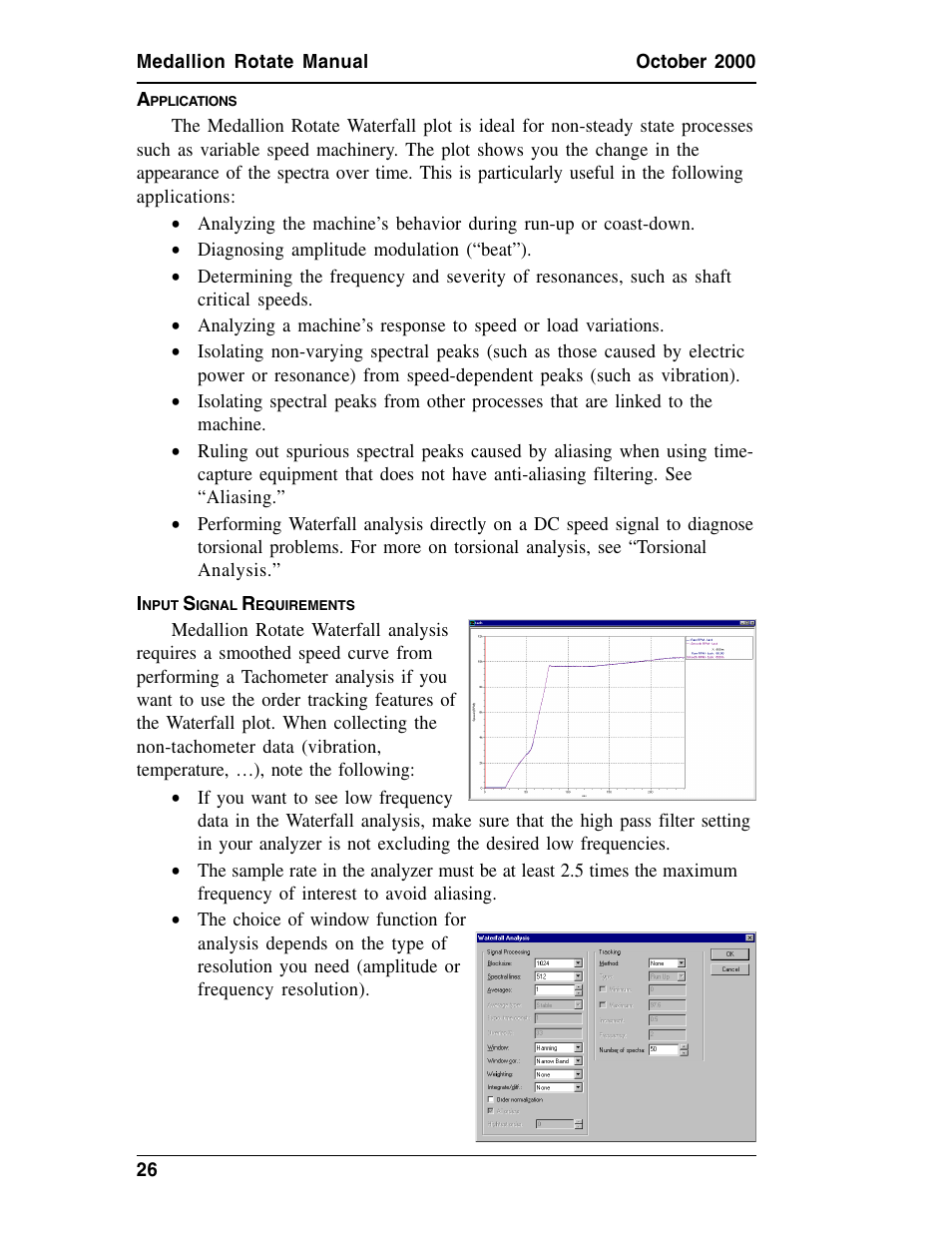 Applications, Input signal requirements, Pplications | Nput, Ignal, Equirements | Measurement Computing Medallion Rotate rev.2.3 User Manual | Page 26 / 52