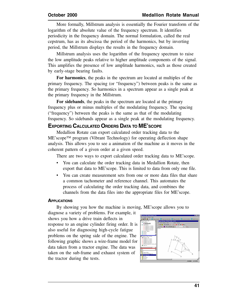 Exporting calculated orders data to me'scope, Applications, Xporting | Alculated, Rders, Scope, Pplications | Measurement Computing Medallion Rotate rev.2.3 User Manual | Page 41 / 52