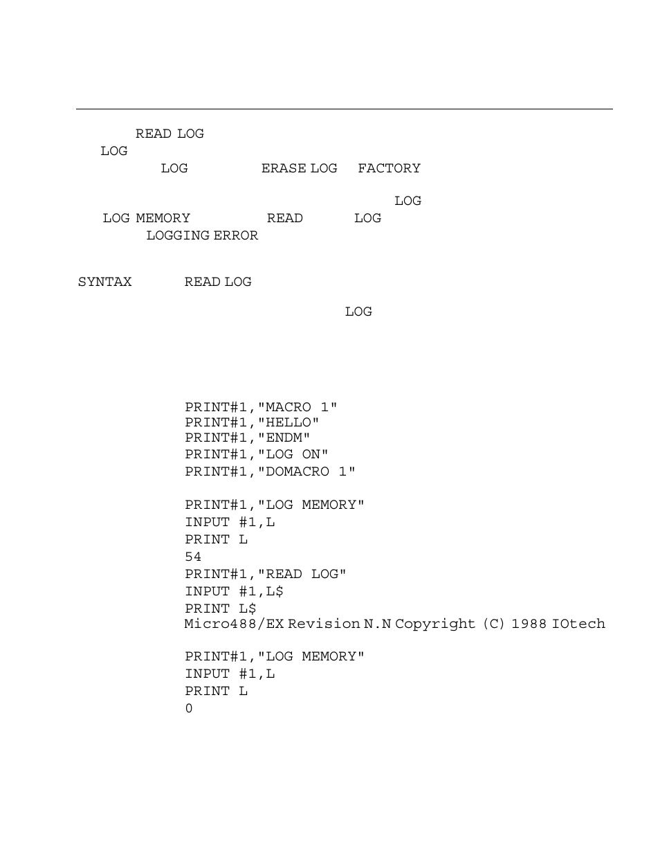 Read log | Measurement Computing Micro 488/EX rev.2.1 User Manual | Page 134 / 218