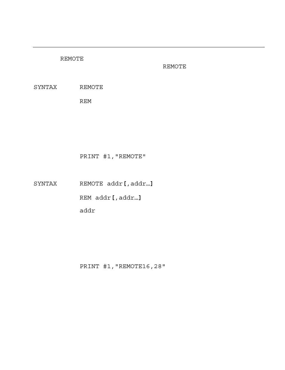 Remote | Measurement Computing Micro 488/EX rev.2.1 User Manual | Page 135 / 218