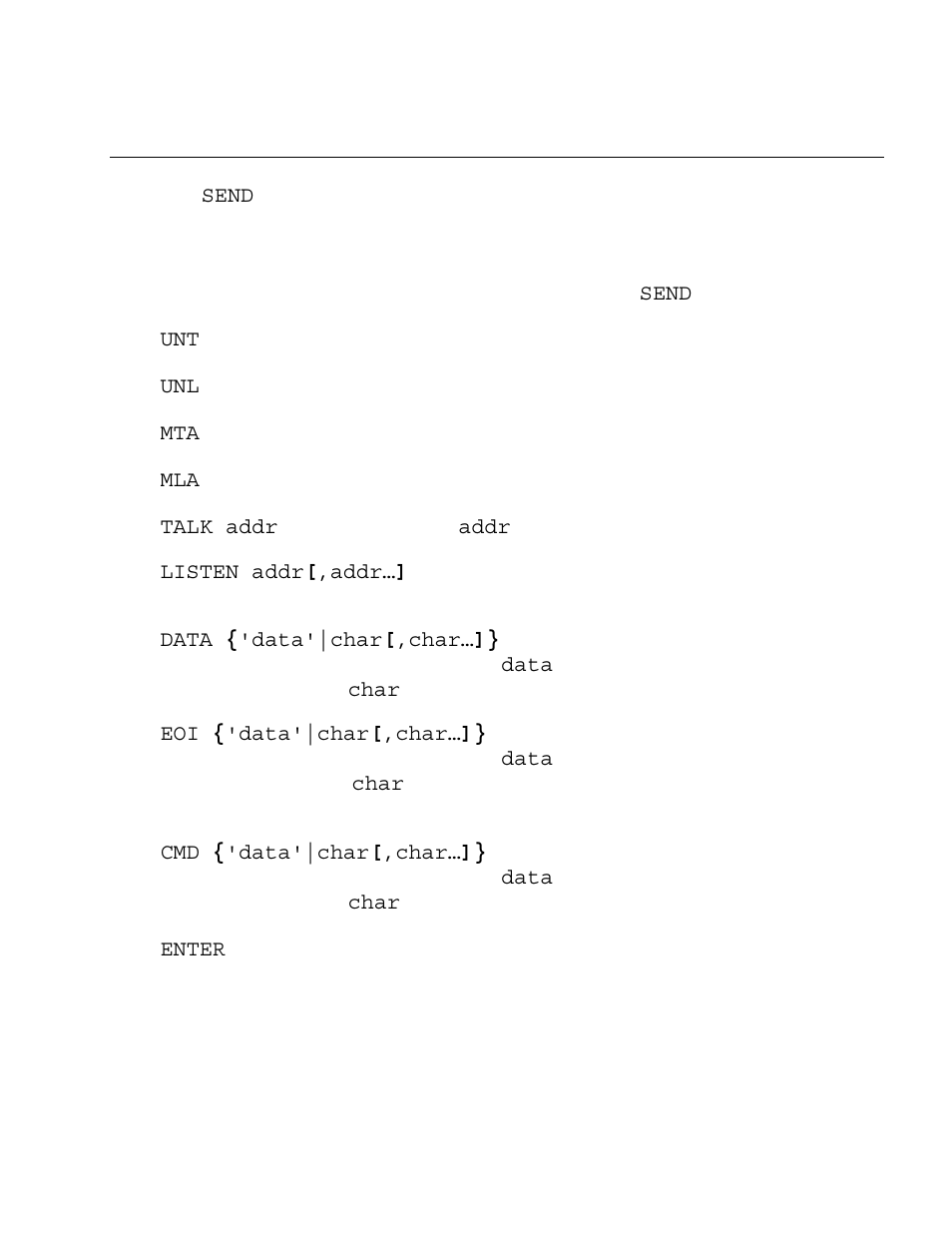 Send | Measurement Computing Micro 488/EX rev.2.1 User Manual | Page 140 / 218