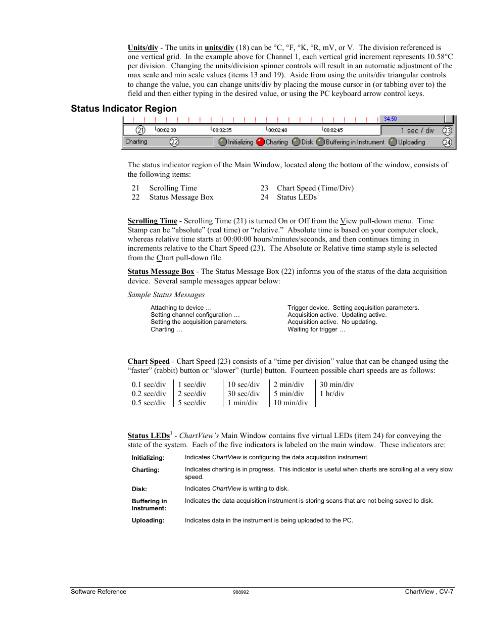 Status indicator region | Measurement Computing TempScan/1100 User Manual | Page 139 / 306