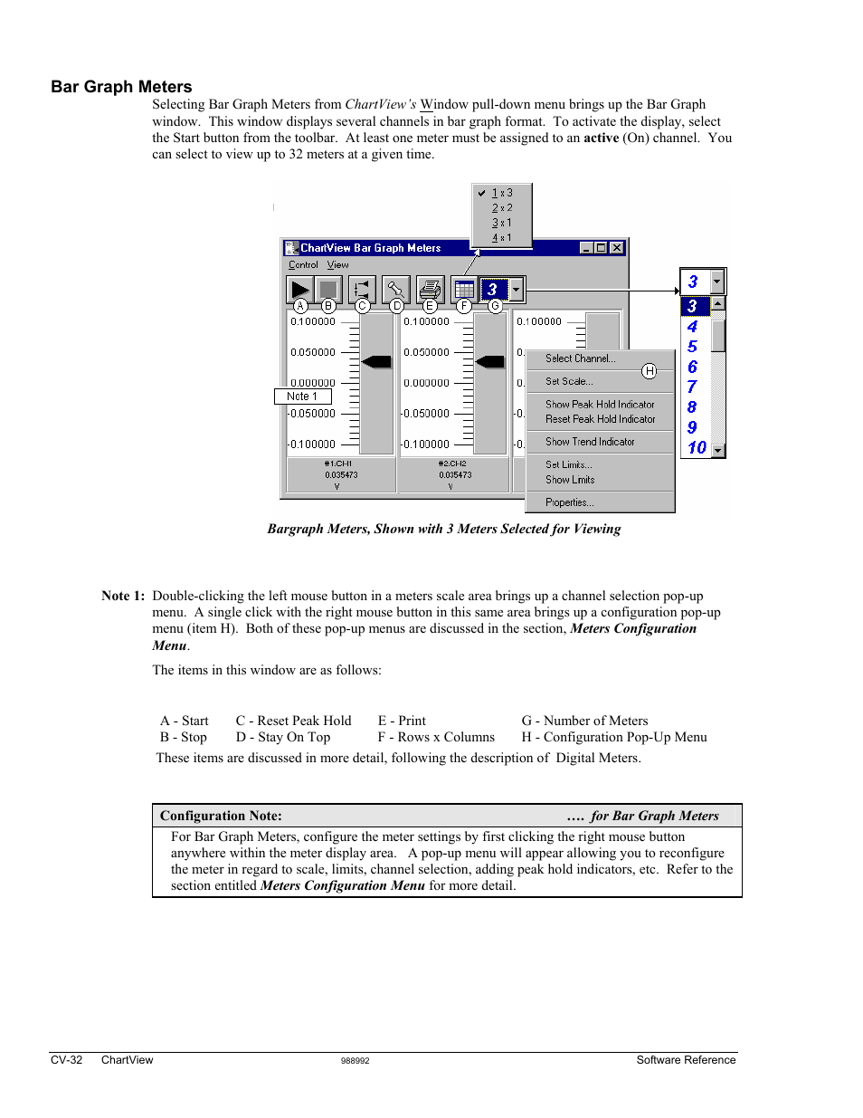 Bar graph meters | Measurement Computing TempScan/1100 User Manual | Page 164 / 306