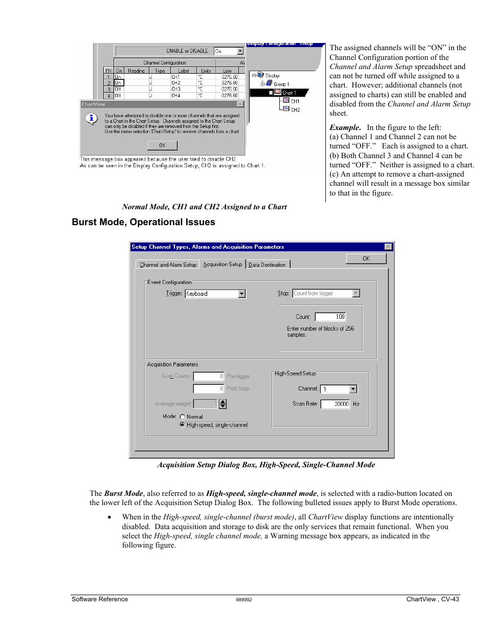 Burst mode, operational issues | Measurement Computing TempScan/1100 User Manual | Page 175 / 306
