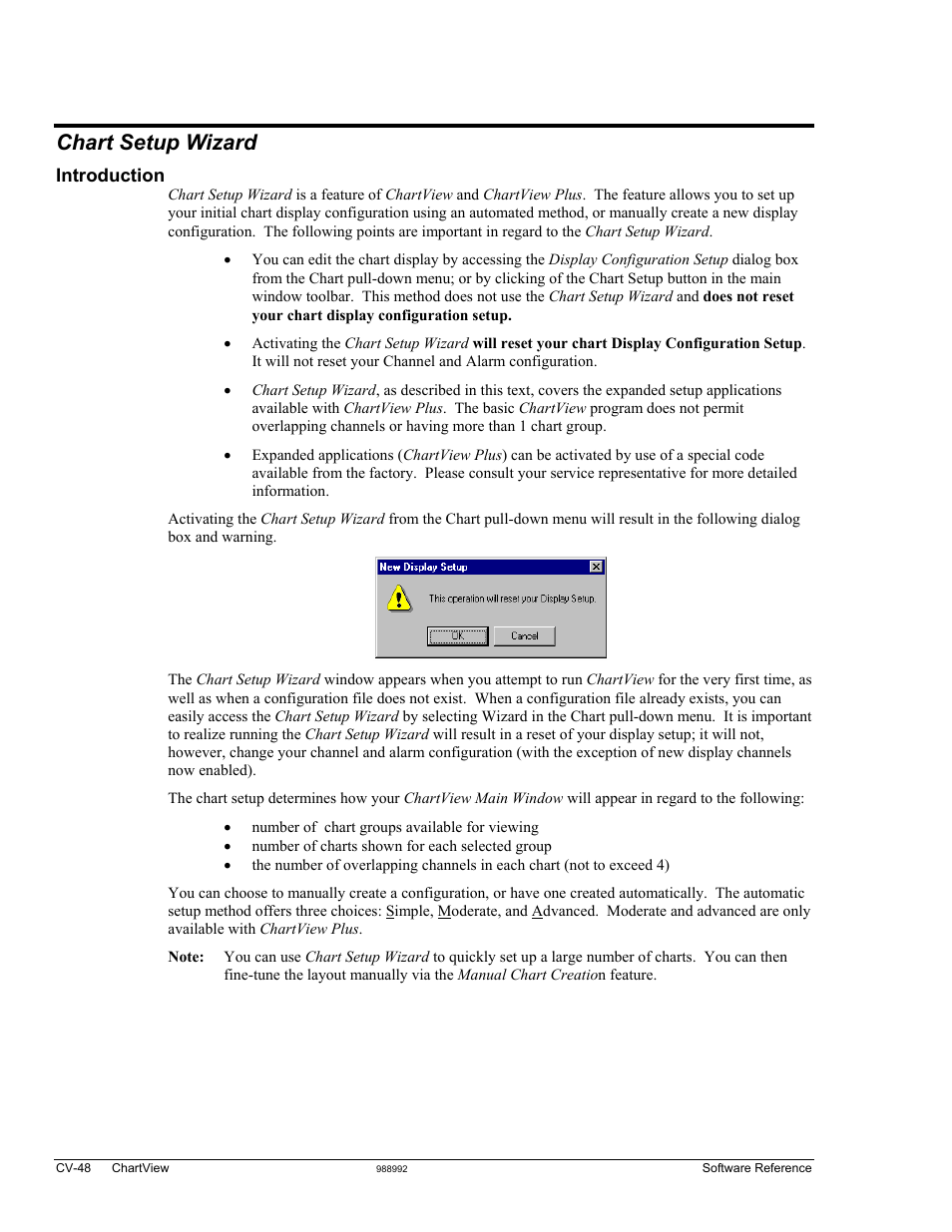 Chart setup wizard, Introduction ……cv-48, Introduction | Measurement Computing TempScan/1100 User Manual | Page 180 / 306