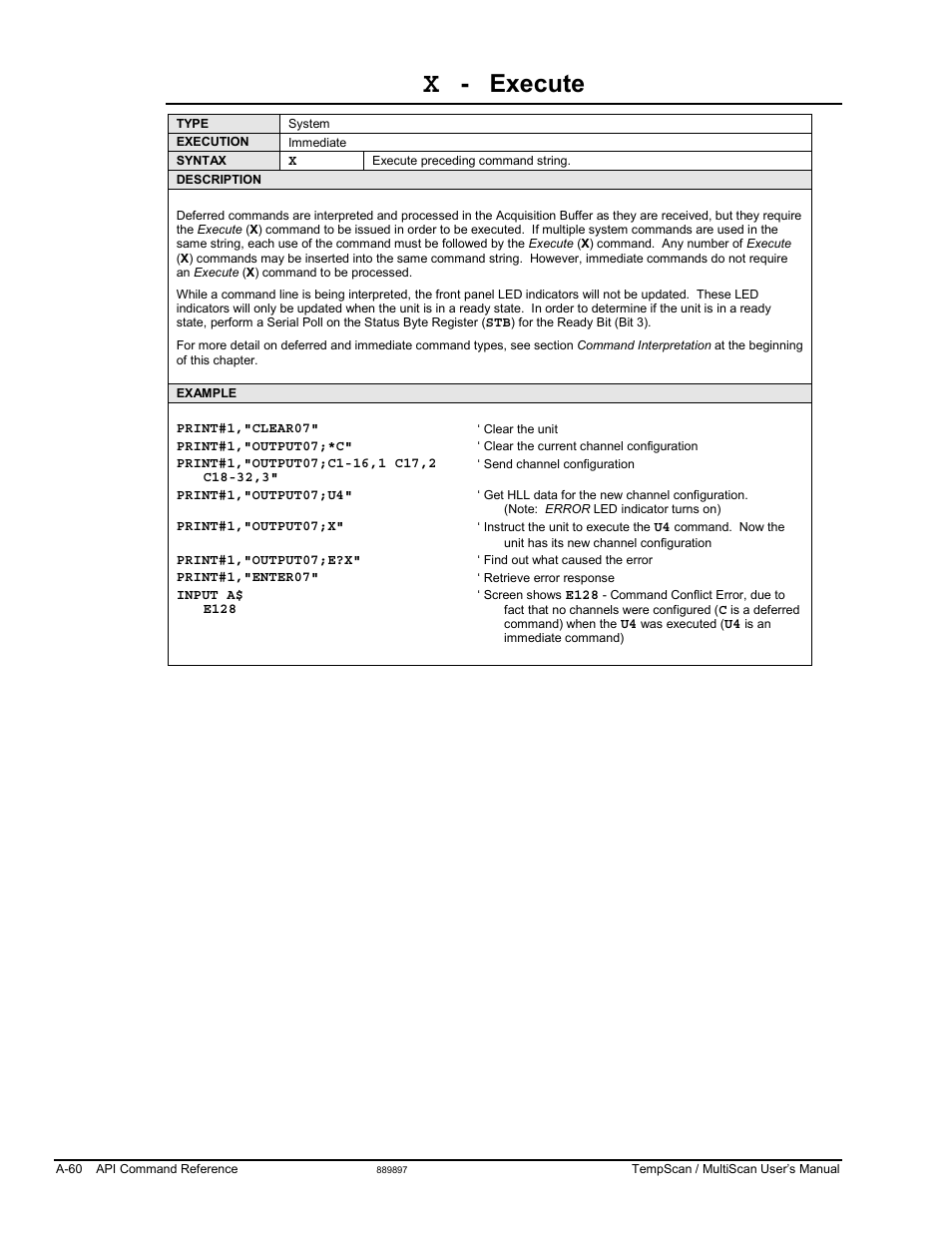Execute | Measurement Computing TempScan/1100 User Manual | Page 256 / 306