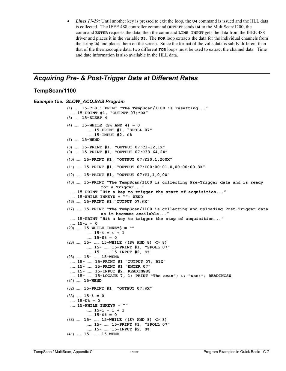 Tempscan/1100 | Measurement Computing TempScan/1100 User Manual | Page 277 / 306