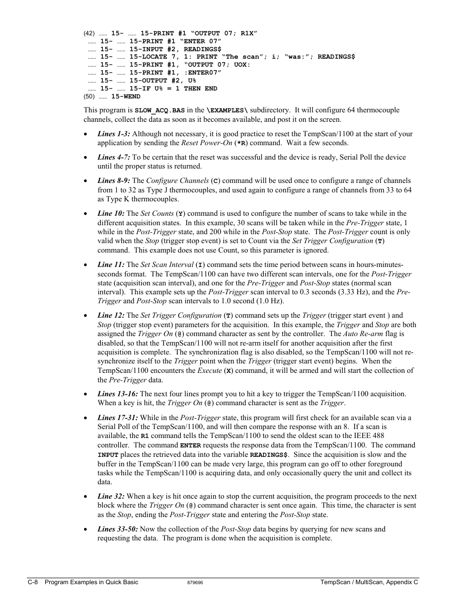 Measurement Computing TempScan/1100 User Manual | Page 278 / 306
