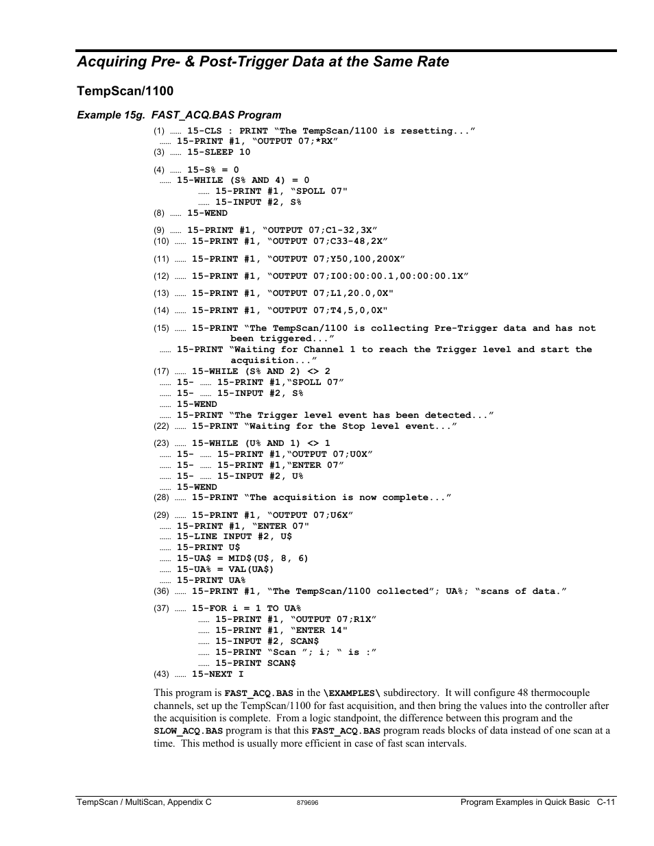 Tempscan/1100 | Measurement Computing TempScan/1100 User Manual | Page 281 / 306
