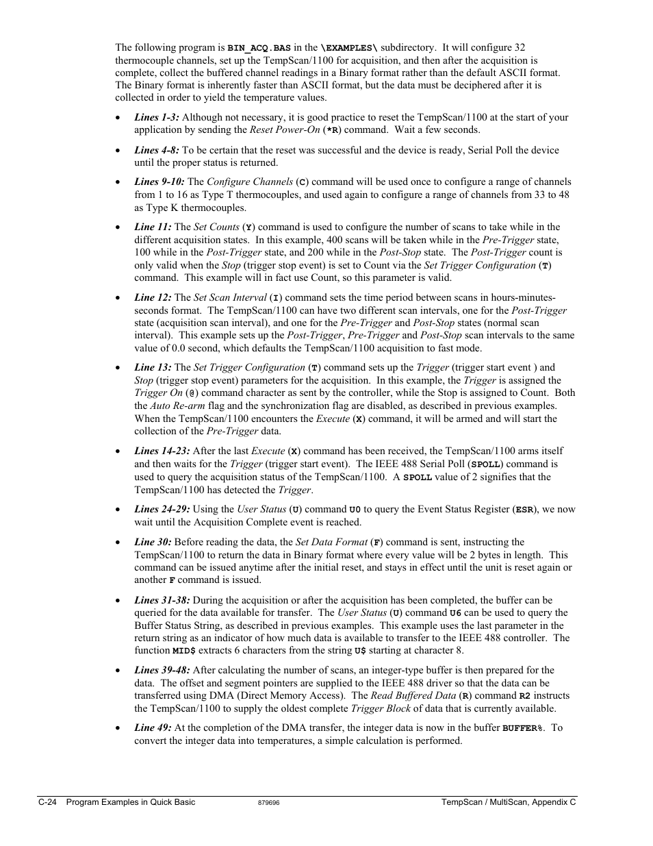 Measurement Computing TempScan/1100 User Manual | Page 294 / 306