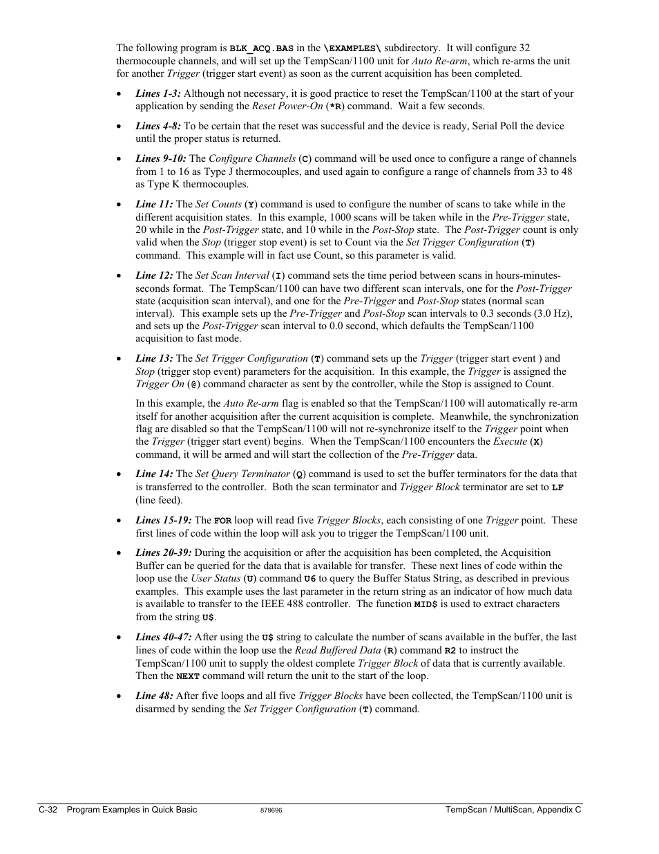 Measurement Computing TempScan/1100 User Manual | Page 302 / 306