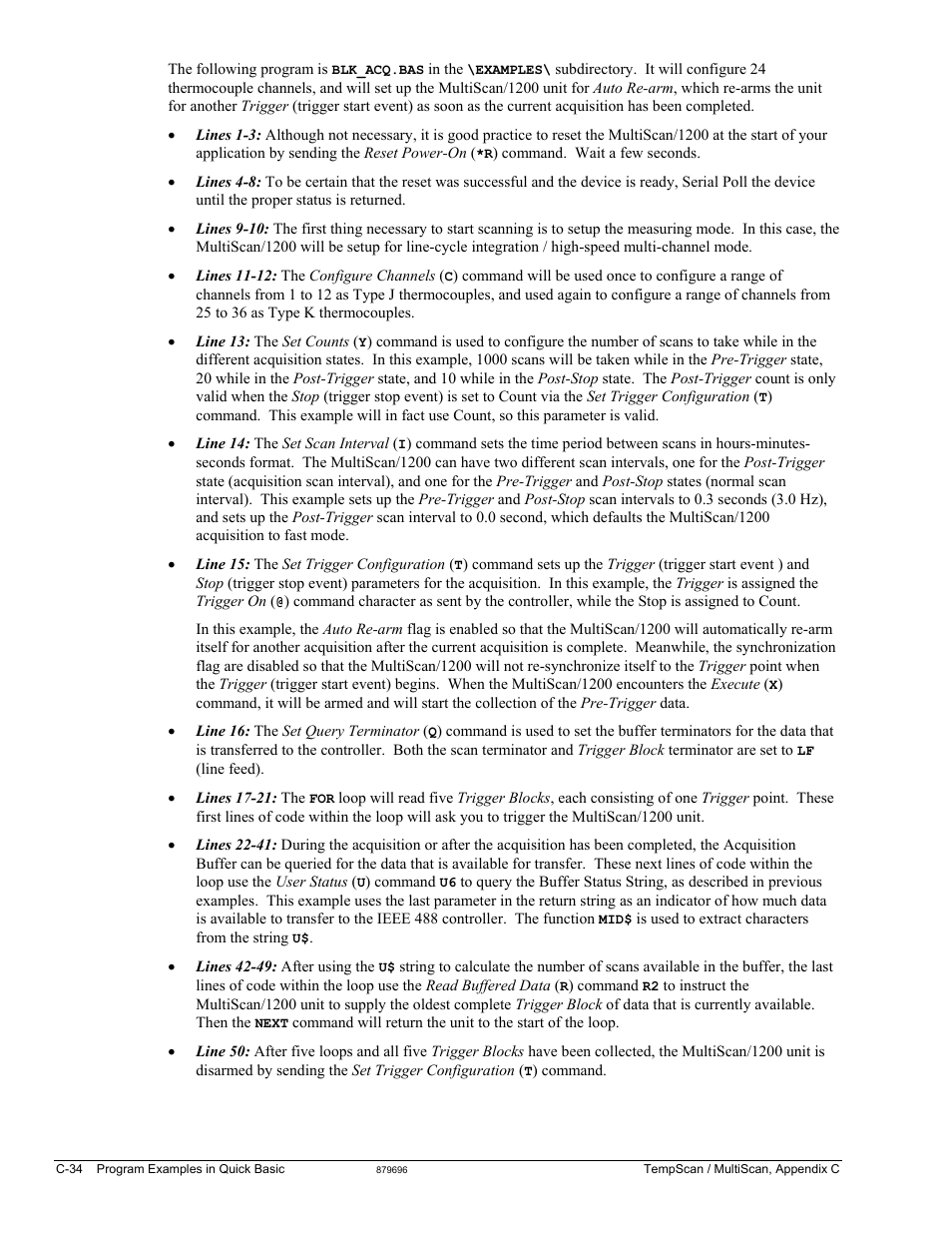 Measurement Computing TempScan/1100 User Manual | Page 304 / 306
