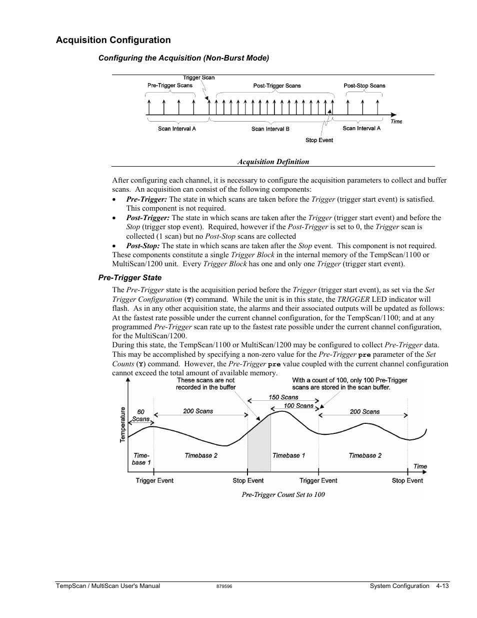 Acquisition configuration | Measurement Computing TempScan/1100 User Manual | Page 71 / 306