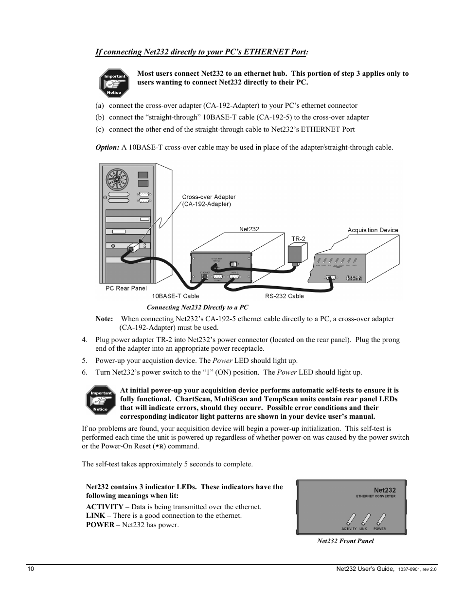 Measurement Computing Net232 User Manual | Page 10 / 16