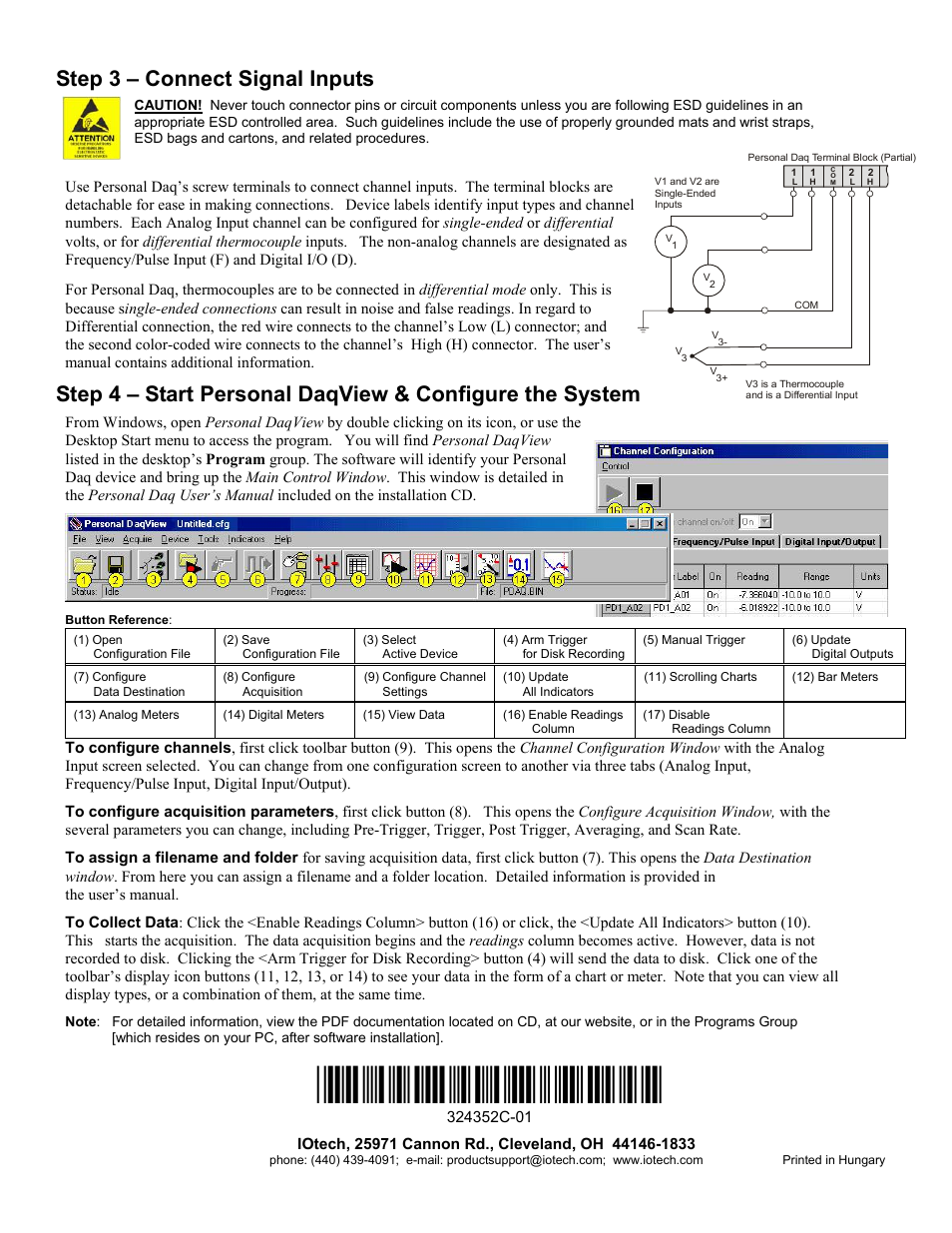 Step 3 – connect signal inputs | Measurement Computing Personal Daq 50 Series User Manual | Page 2 / 2