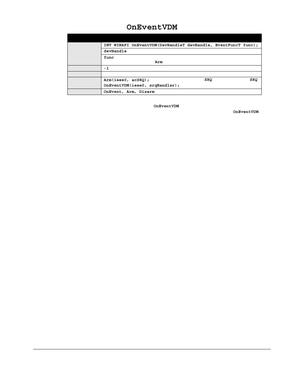 Oneventvdm | Measurement Computing Personal488 rev.3.0 User Manual | Page 103 / 150