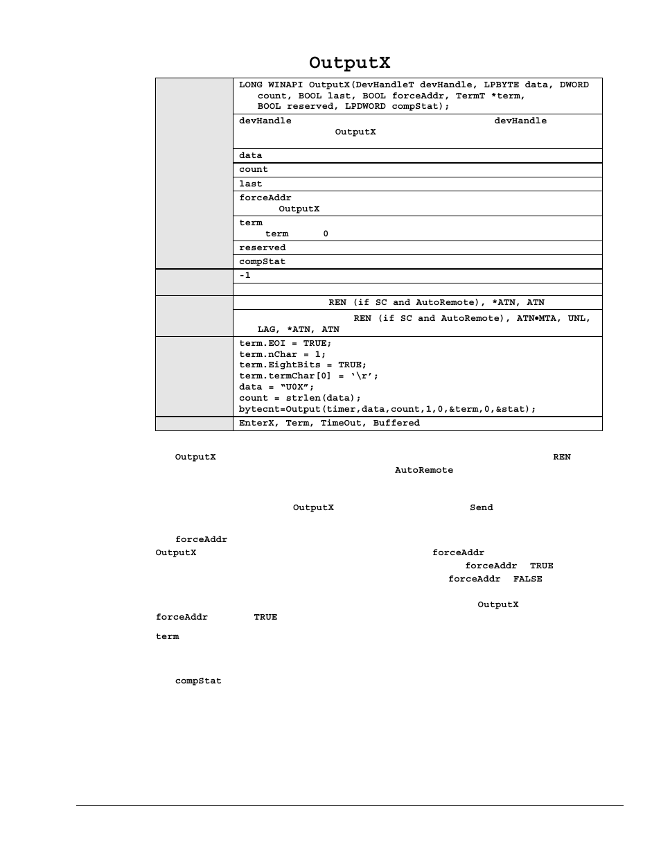 Outputx | Measurement Computing Personal488 rev.3.0 User Manual | Page 106 / 150
