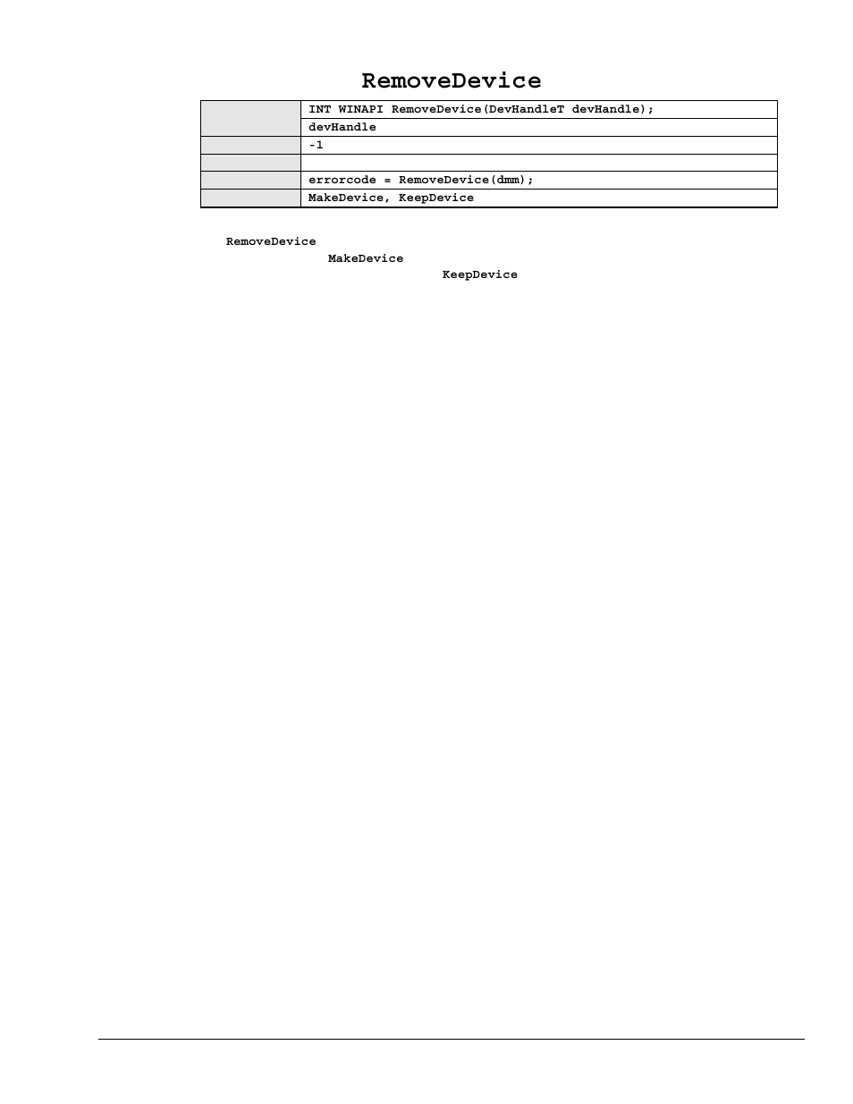 Removedevice | Measurement Computing Personal488 rev.3.0 User Manual | Page 115 / 150