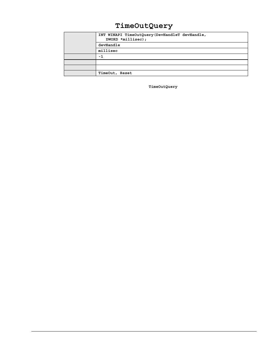 Timeoutquery | Measurement Computing Personal488 rev.3.0 User Manual | Page 127 / 150