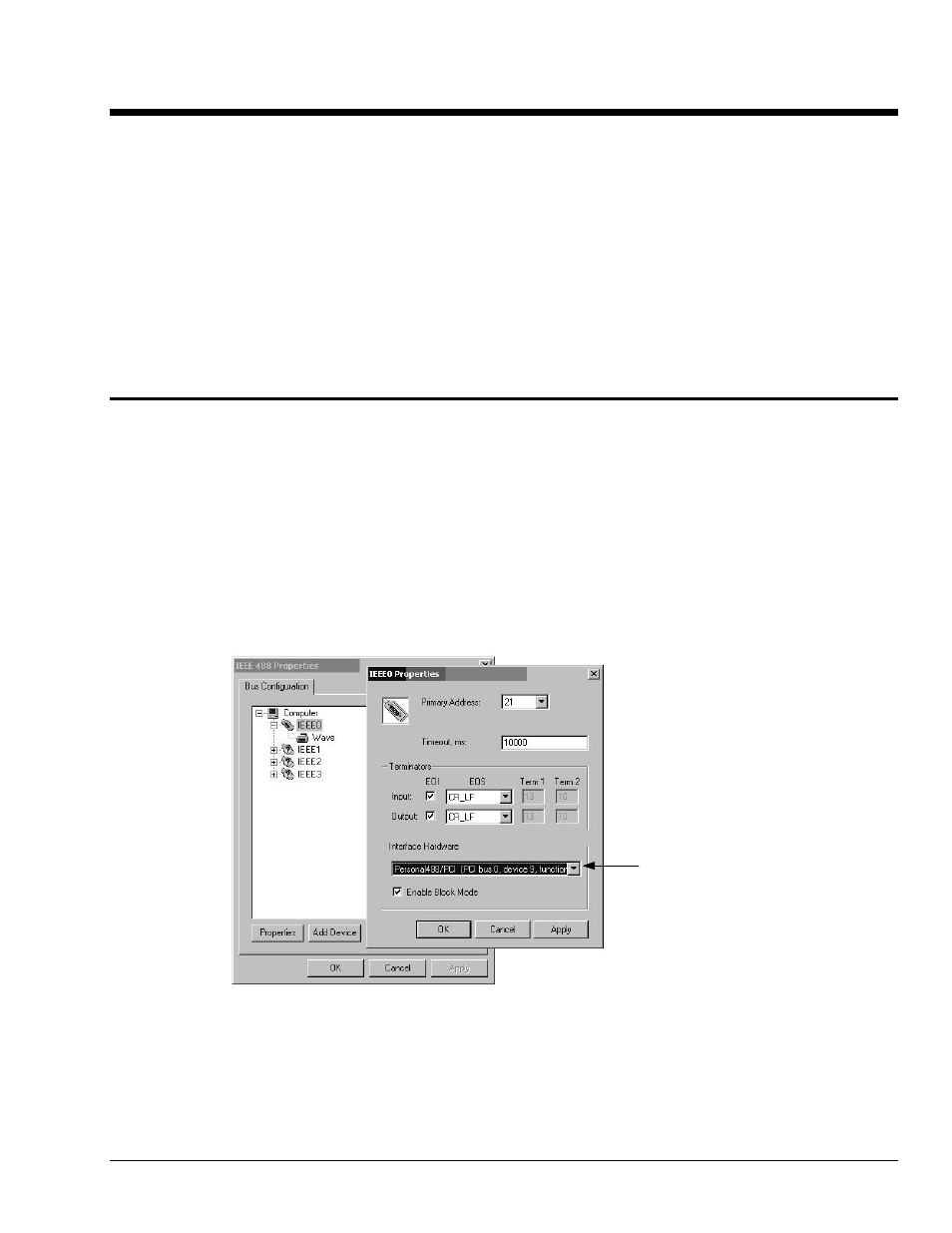 5 - using ieee 488, Ieee 488 configuration utility, Interfaces | 5 – using ieee488 …… 5-1, Ieee488 configuration utility …… 5-1, Using ieee 488 5 | Measurement Computing Personal488 rev.3.0 User Manual | Page 55 / 150