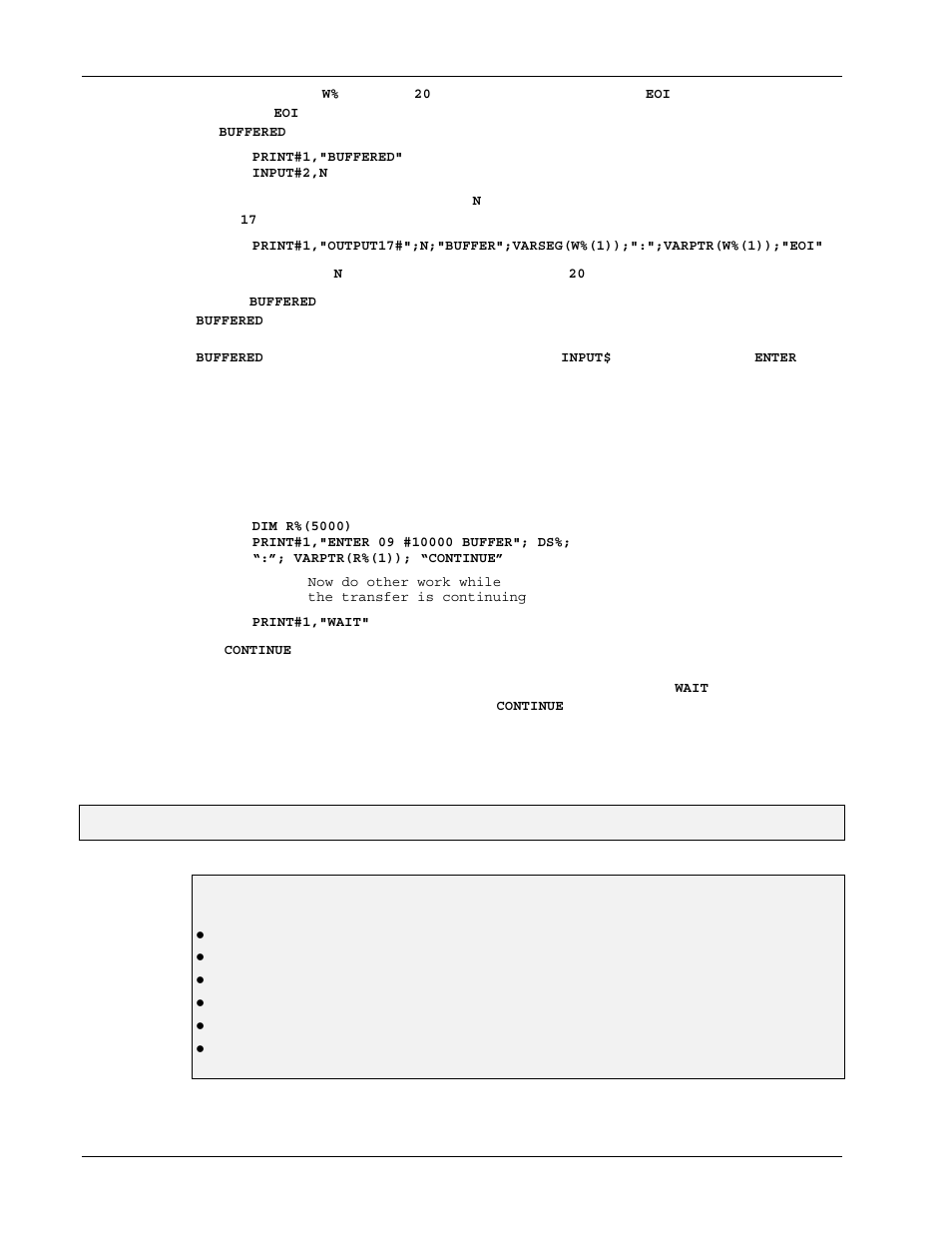 Operating modes, 8n. operating modes, Asynchronous transfers | Topics | Measurement Computing Personal488 rev.3.0 For DOS & Windows 3.Xi User Manual | Page 131 / 400