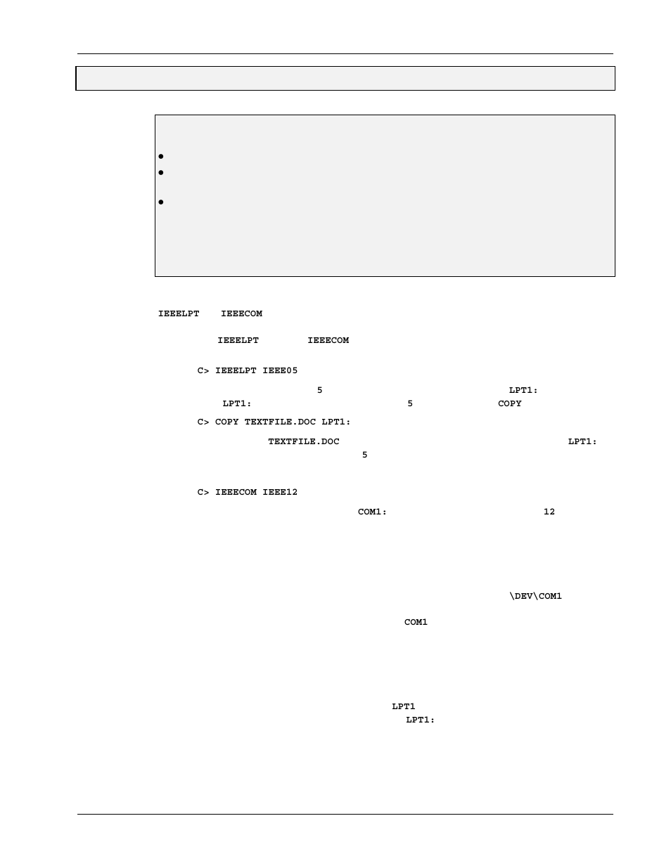 Utility programs, 8o. utility programs, Topics | Printer & serial redirection | Measurement Computing Personal488 rev.3.0 For DOS & Windows 3.Xi User Manual | Page 136 / 400