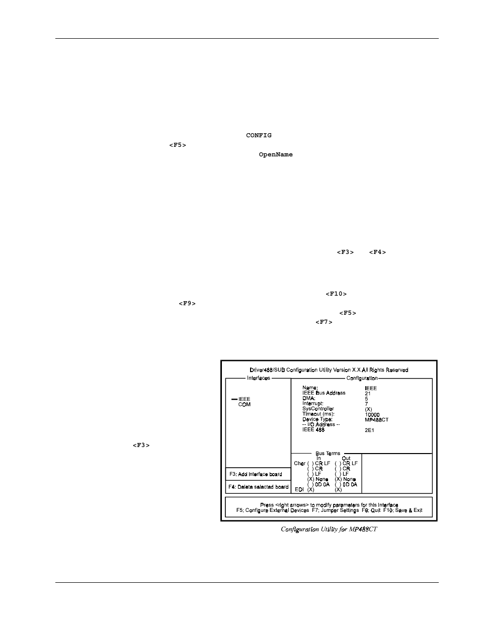 Configuration of ieee 488 interfaces | Measurement Computing Personal488 rev.3.0 For DOS & Windows 3.Xi User Manual | Page 152 / 400