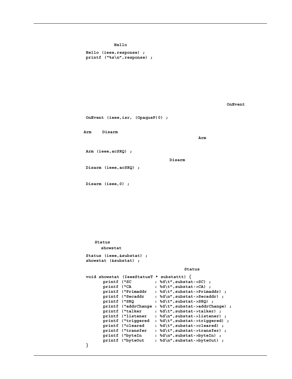 Confirming communication, Setting up event handling, Reading driver status | Measurement Computing Personal488 rev.3.0 For DOS & Windows 3.Xi User Manual | Page 168 / 400