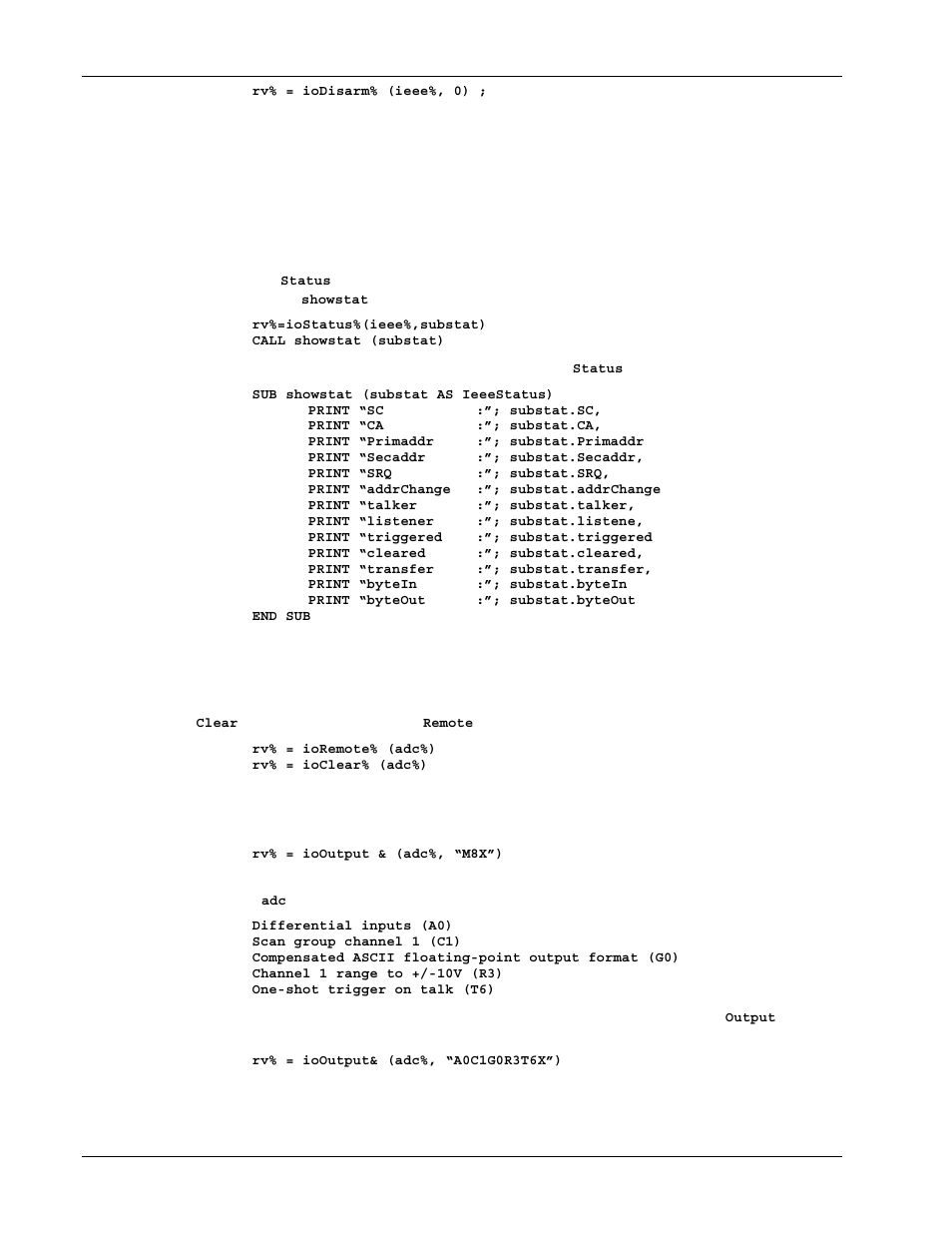 Reading driver status, External device initialization | Measurement Computing Personal488 rev.3.0 For DOS & Windows 3.Xi User Manual | Page 177 / 400