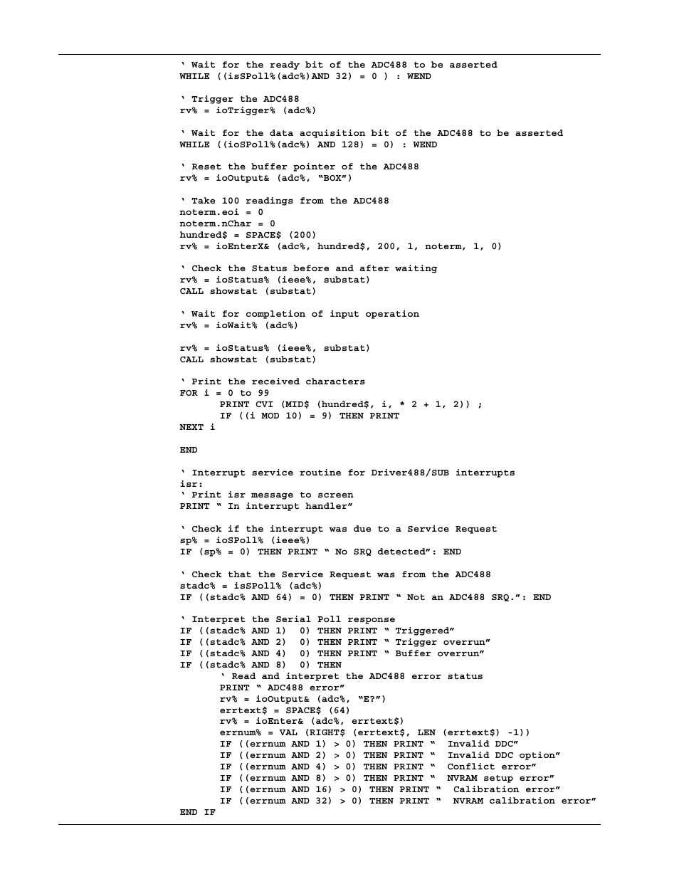 Measurement Computing Personal488 rev.3.0 For DOS & Windows 3.Xi User Manual | Page 181 / 400