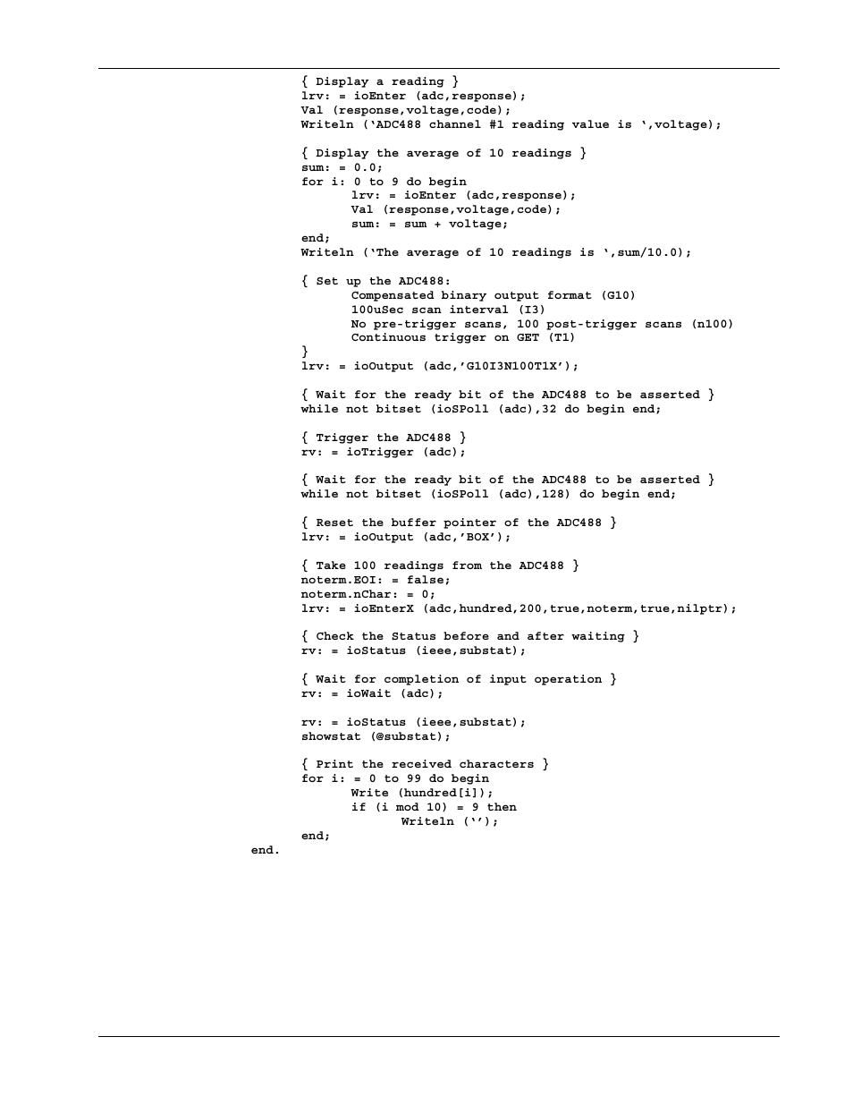 Command summary | Measurement Computing Personal488 rev.3.0 For DOS & Windows 3.Xi User Manual | Page 190 / 400