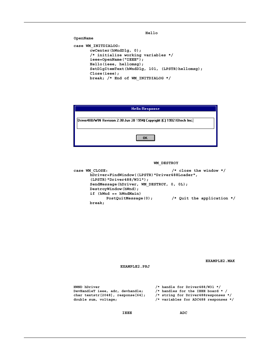 Establishing communications | Measurement Computing Personal488 rev.3.0 For DOS & Windows 3.Xi User Manual | Page 225 / 400