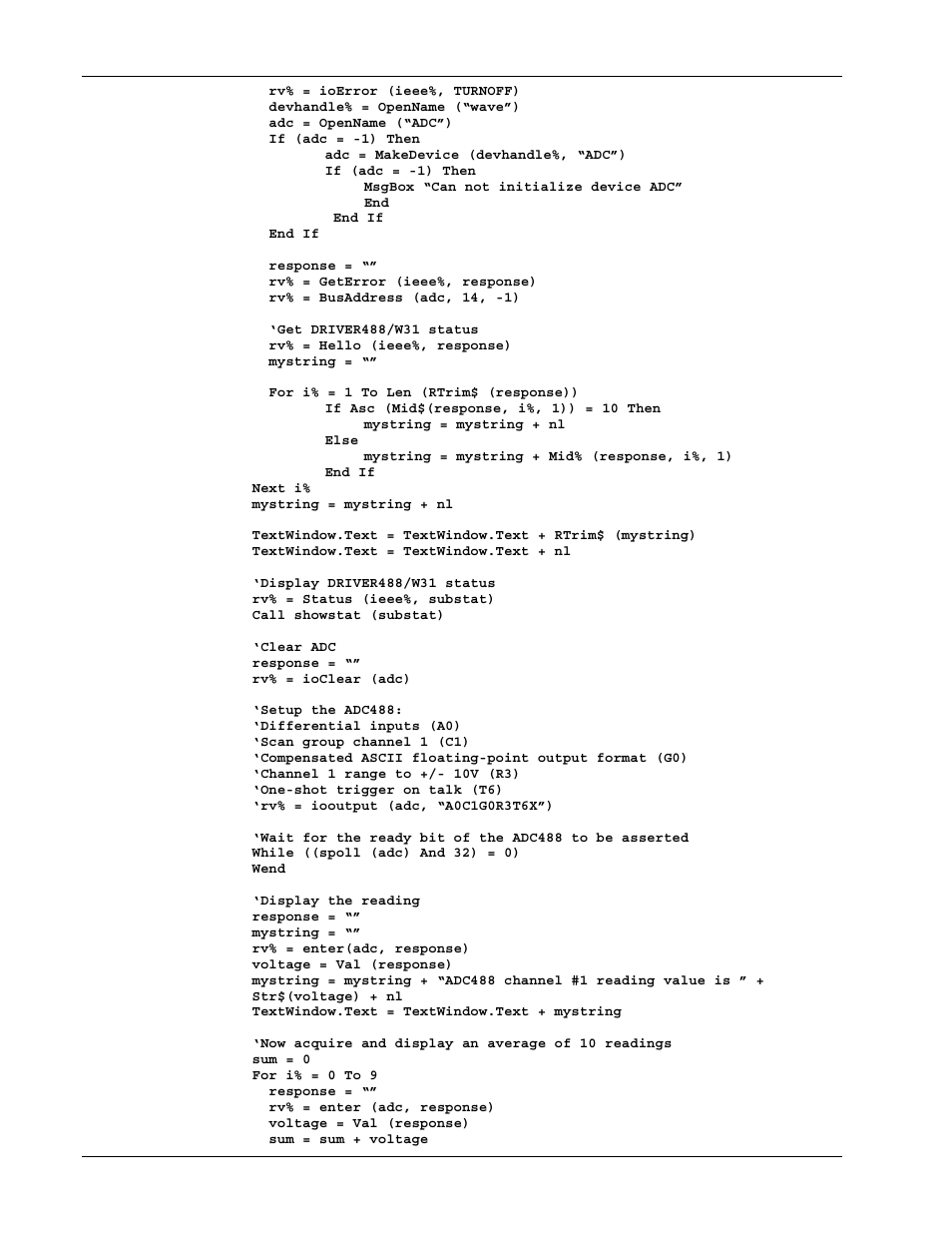 Measurement Computing Personal488 rev.3.0 For DOS & Windows 3.Xi User Manual | Page 263 / 400