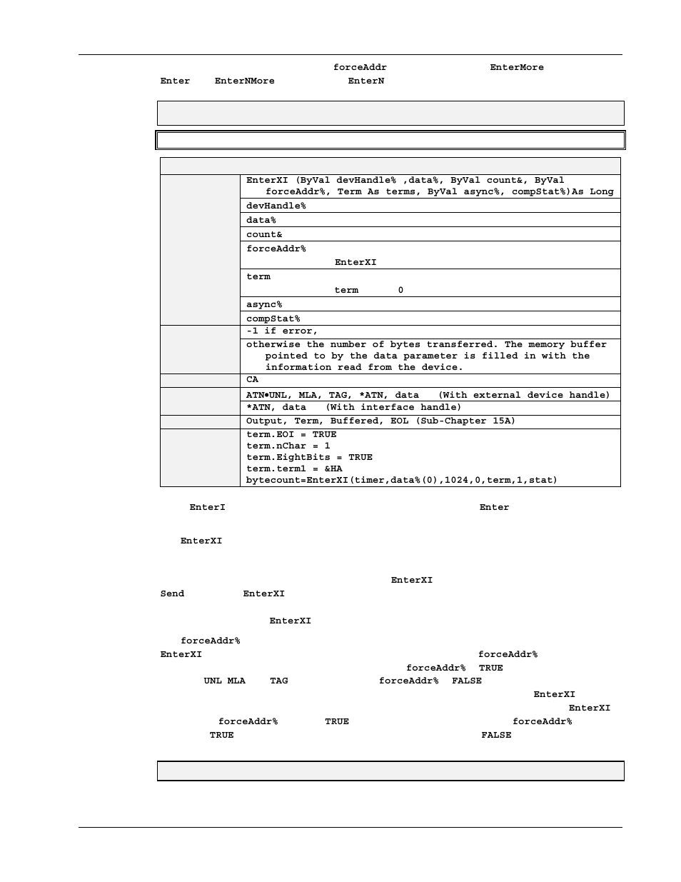 Enteri (controller mode) | Measurement Computing Personal488 rev.3.0 For DOS & Windows 3.Xi User Manual | Page 338 / 400