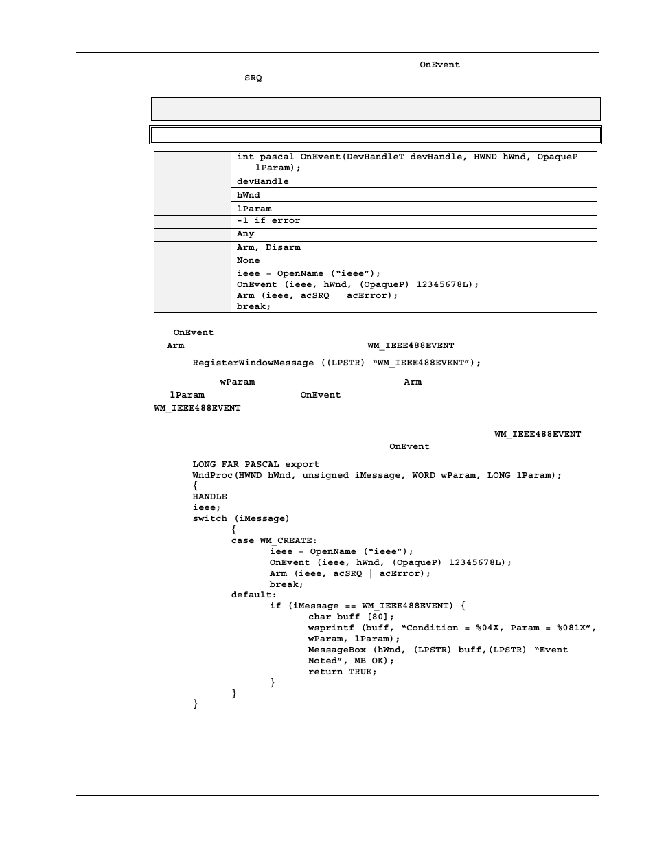 Onevent | Measurement Computing Personal488 rev.3.0 For DOS & Windows 3.Xi User Manual | Page 348 / 400