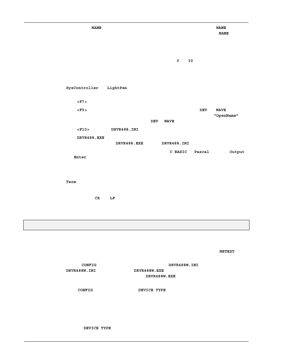 Driver488/w31 | Measurement Computing Personal488 rev.3.0 For DOS & Windows 3.Xi User Manual | Page 375 / 400