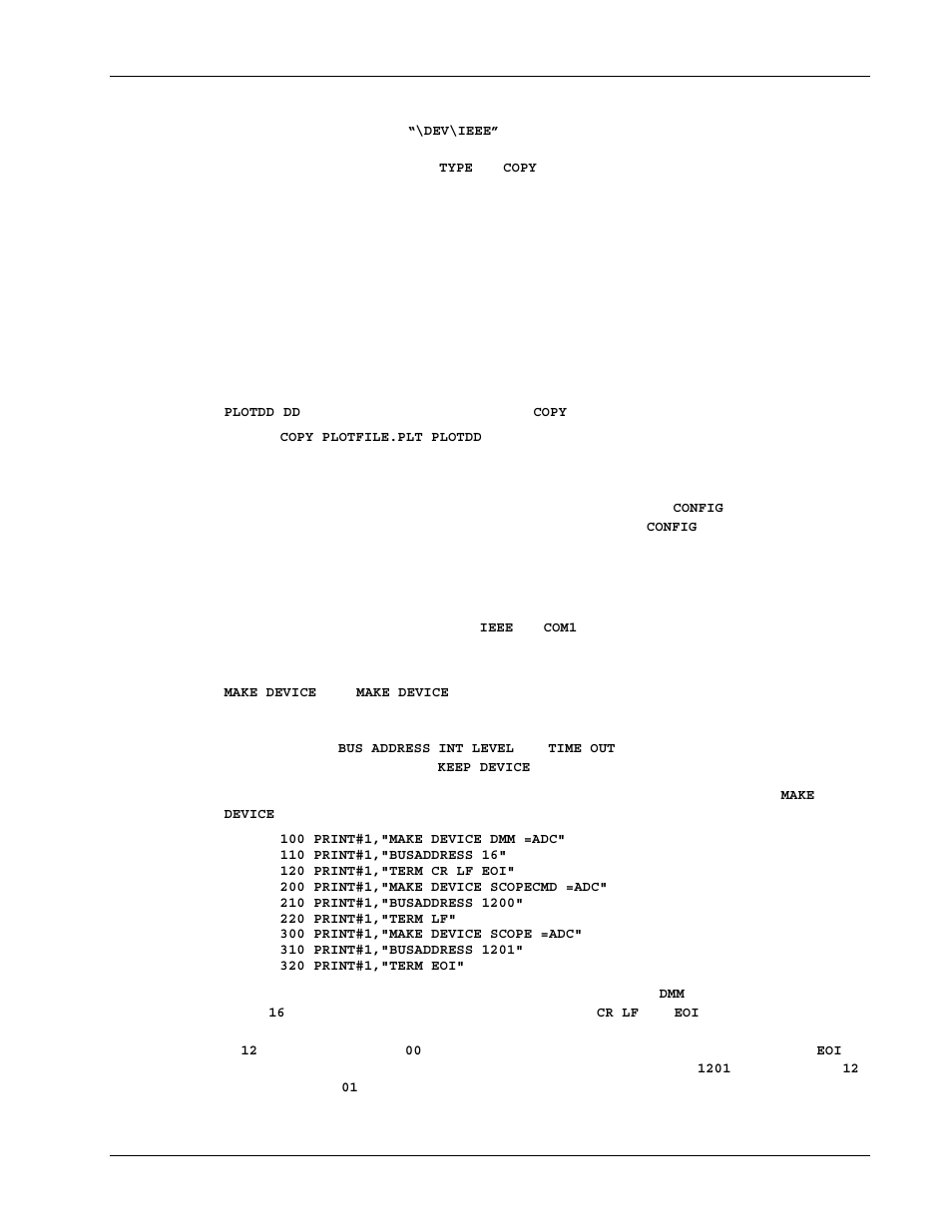 Dos devices, Configuration of named devices | Measurement Computing Personal488 rev.3.0 For DOS & Windows 3.Xi User Manual | Page 62 / 400