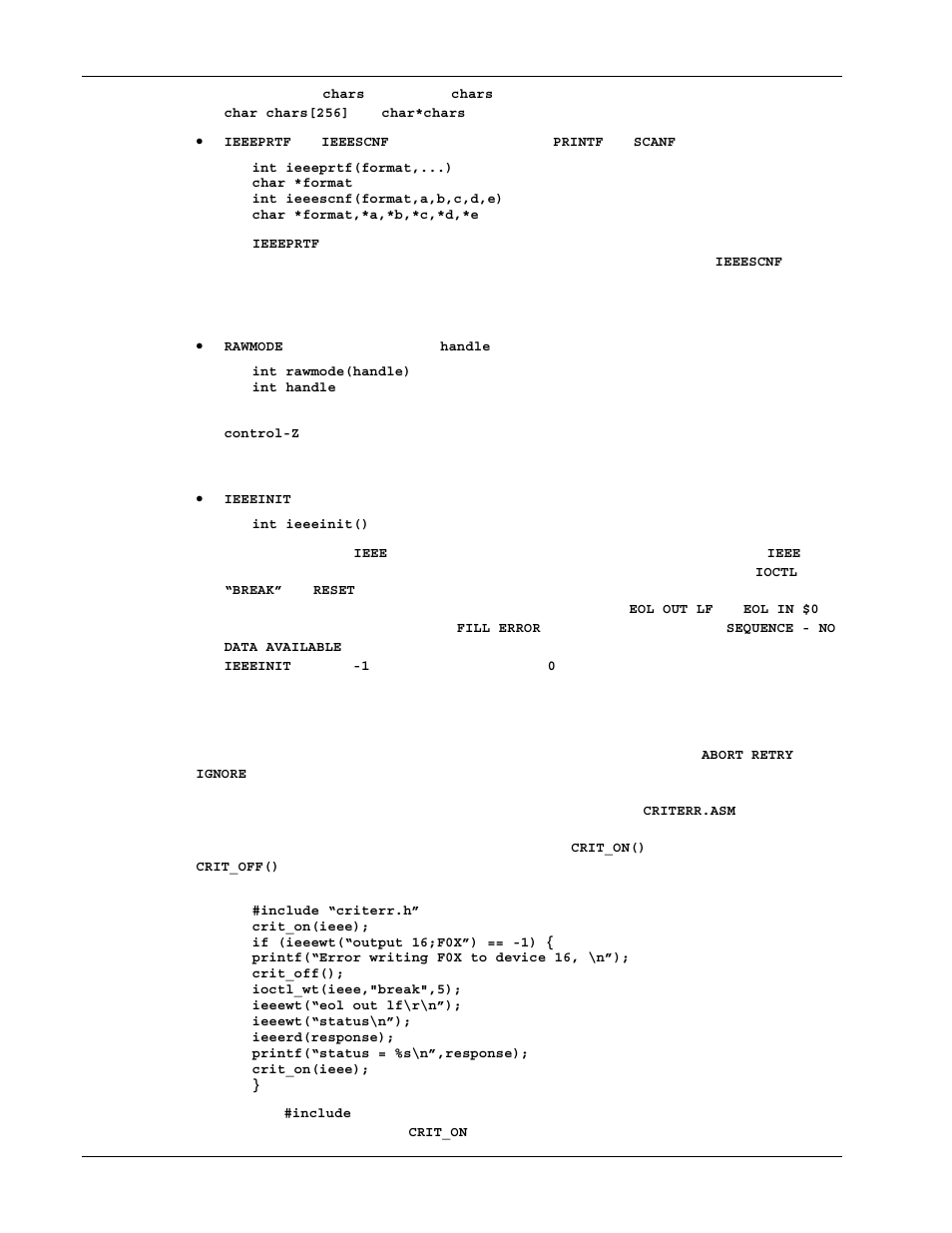 Criterr.asm (microsoft c & turbo c) | Measurement Computing Personal488 rev.3.0 For DOS & Windows 3.Xi User Manual | Page 77 / 400