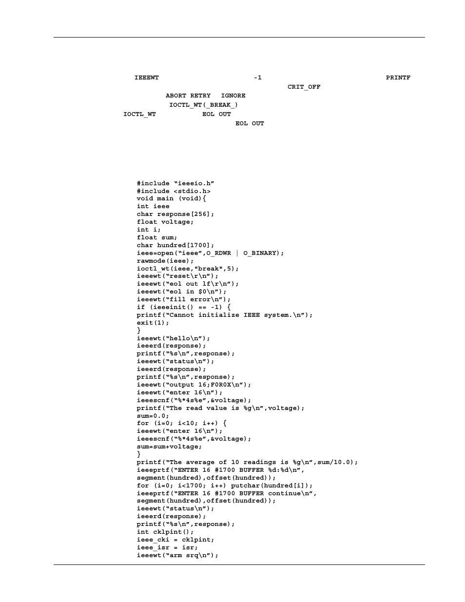 Sample program | Measurement Computing Personal488 rev.3.0 For DOS & Windows 3.Xi User Manual | Page 78 / 400