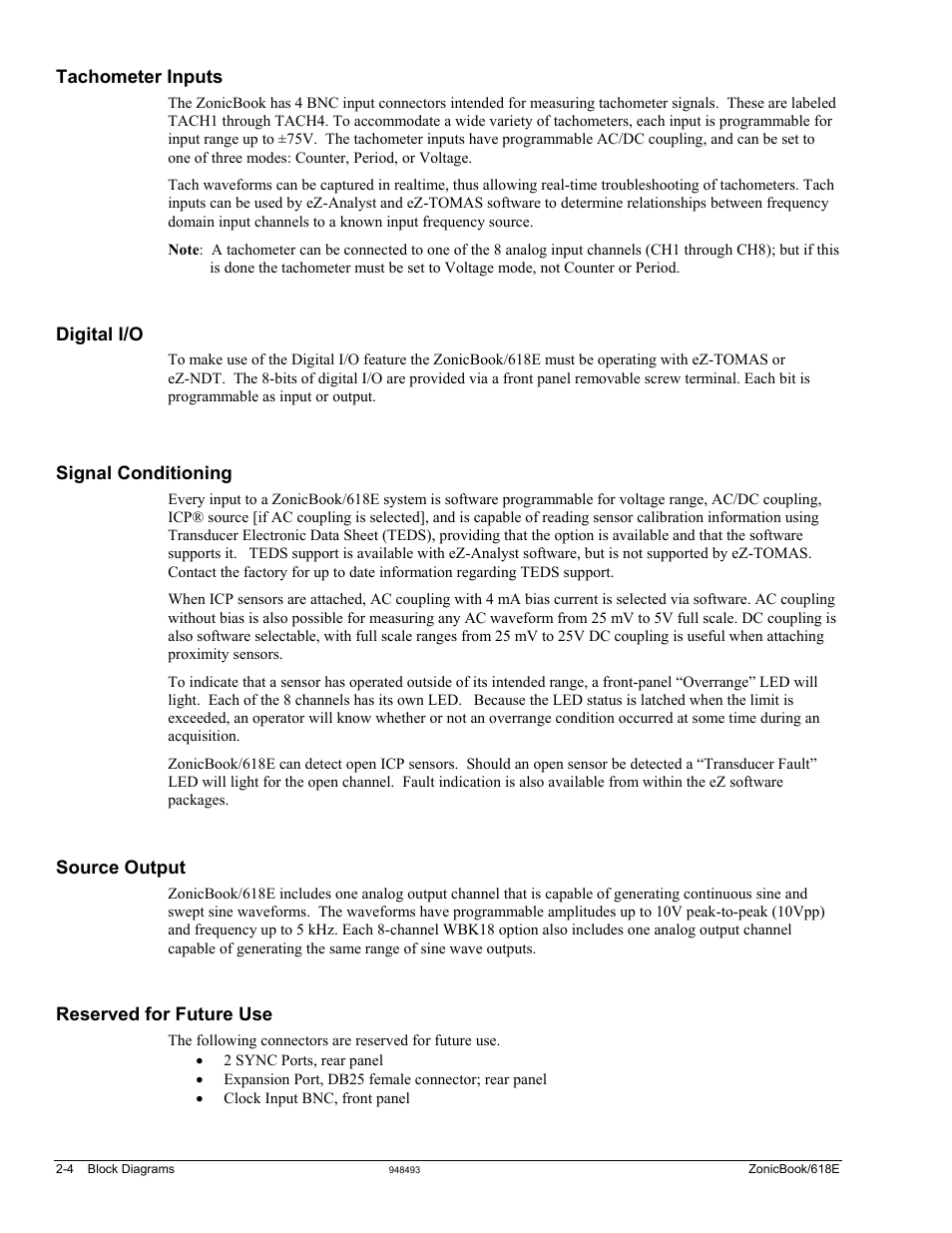 Measurement Computing ZonicBook 618E rev.3.4 User Manual | Page 16 / 122