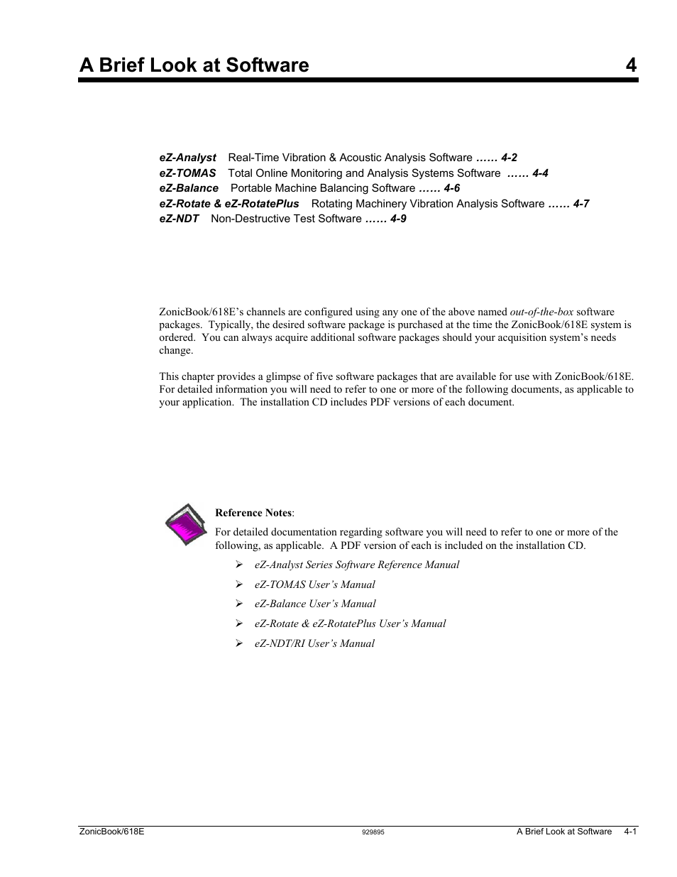 4 - a brief look at software, A brief look at software 4 | Measurement Computing ZonicBook 618E rev.3.4 User Manual | Page 25 / 122