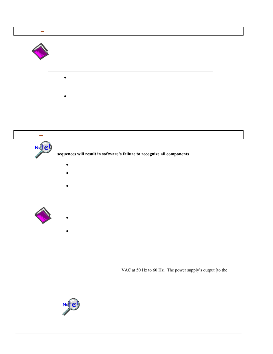 Step 3 – connect the system components, Step 4 – power-up the system components, Step 3 | Step 4 | Measurement Computing WaveBook rev.5.3 User Manual | Page 32 / 154