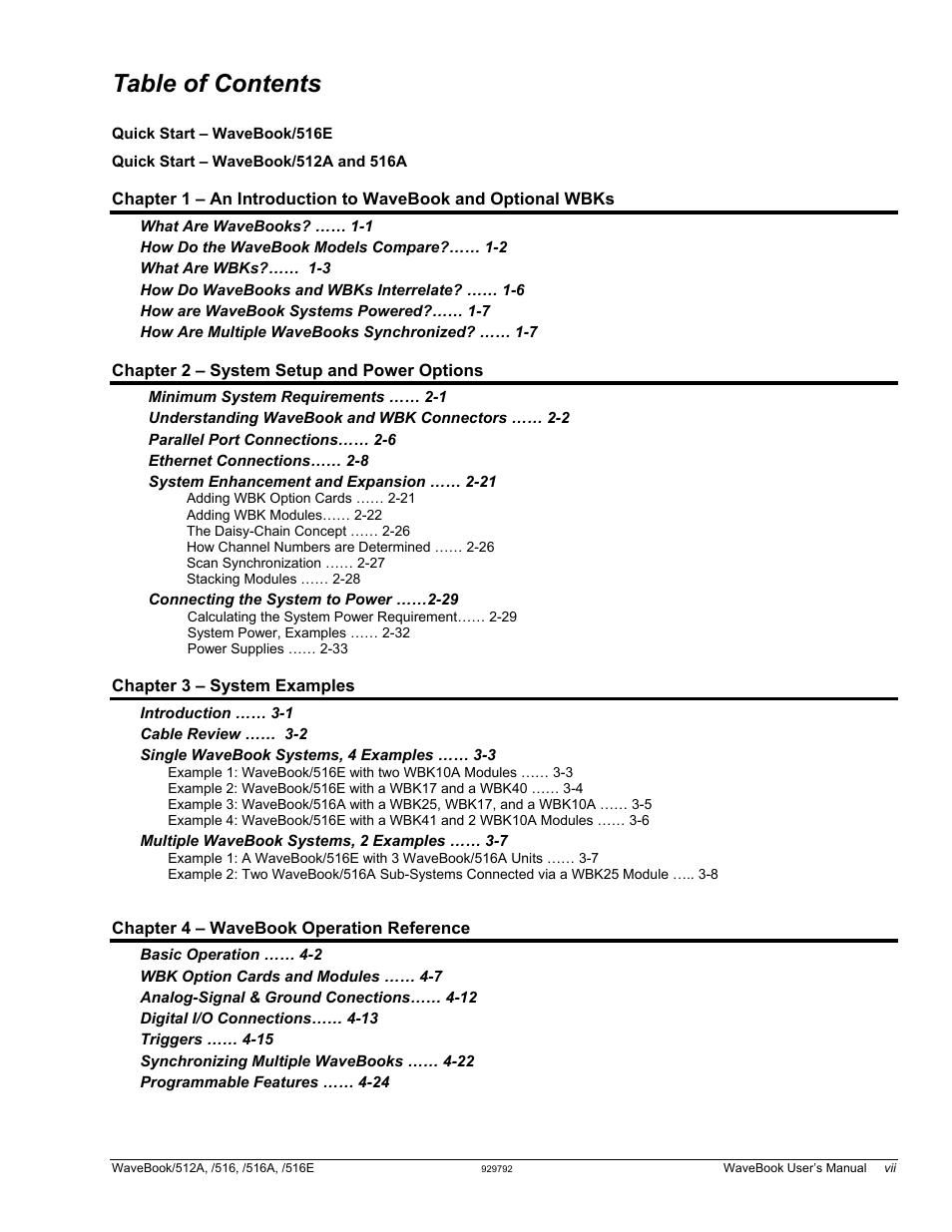 Measurement Computing WaveBook rev.5.3 User Manual | Page 7 / 154