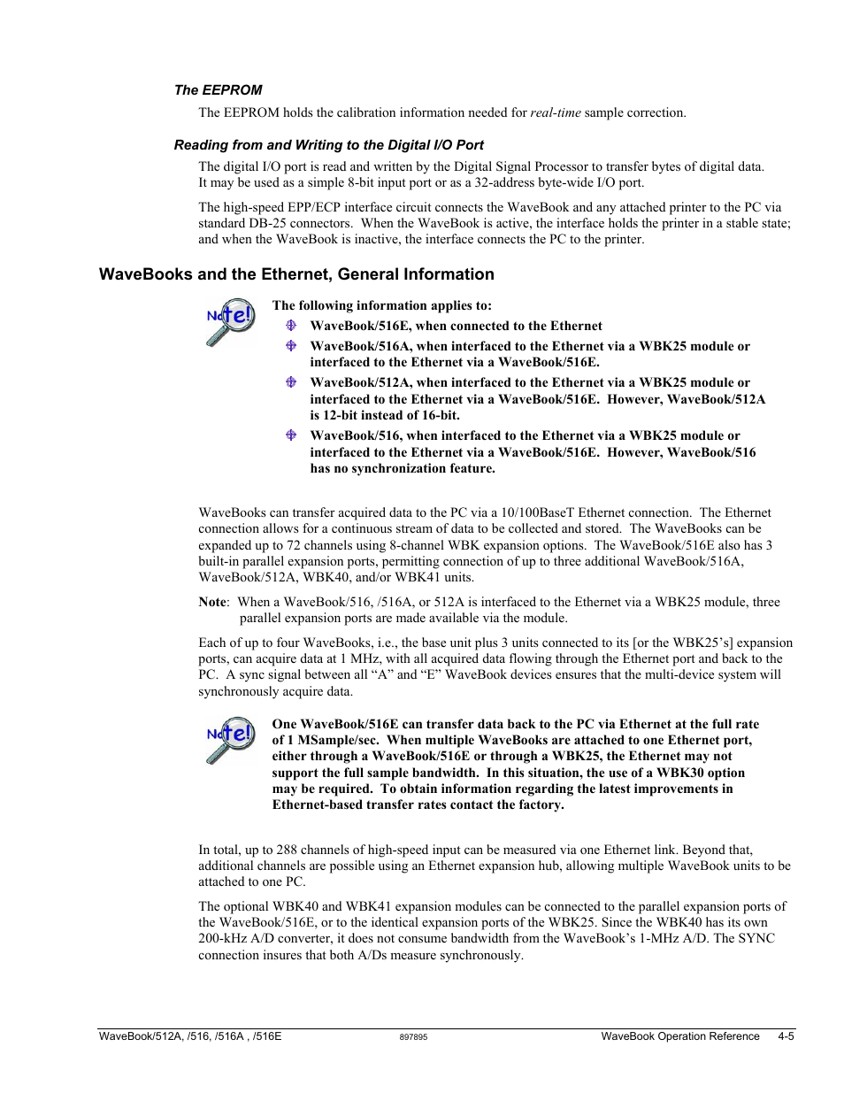 Wavebooks and the ethernet, general information | Measurement Computing WaveBook rev.5.3 User Manual | Page 75 / 154