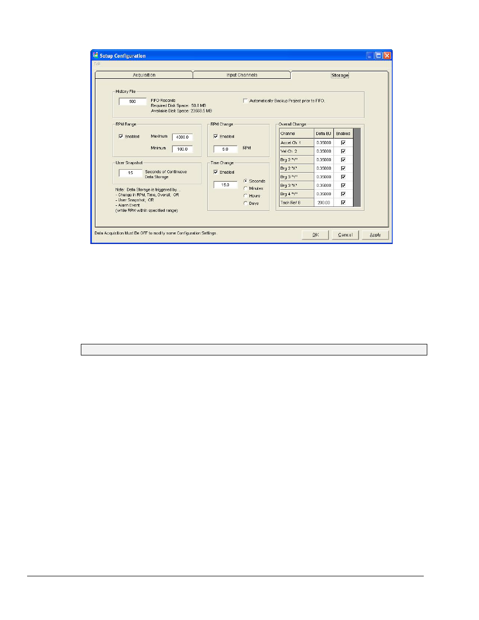 Storage tab | Measurement Computing eZ-TOMAS version 7.1.x User Manual | Page 38 / 108